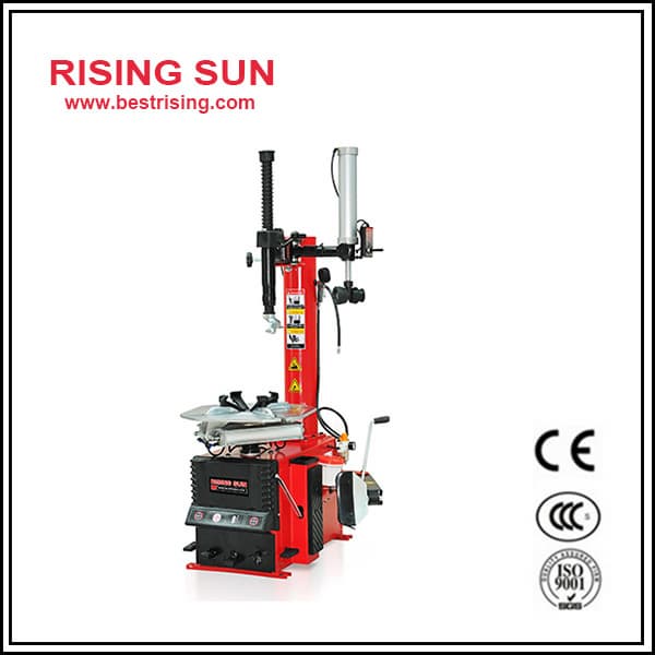 Semi automatic swing arm tire changer for workshop